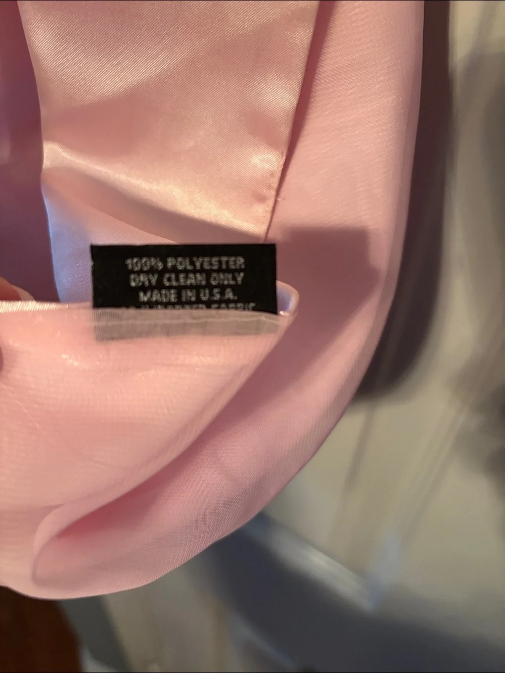 Long Shiny Pink Scarf Stole Shawl Wrap with Inner Lining